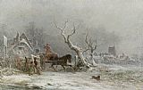 The Coming Storm Paintings - A Snow Storm by George Augustsus Williams